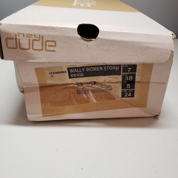 Hey Dude Wally Storm Beige Women's Size 7 - Picture 8 of 8